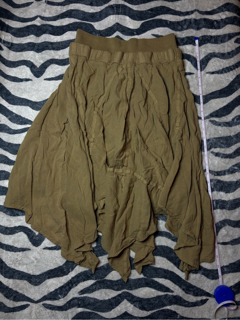 Nolita Made Italy Boho Handkerchief Hem Skirt Size Small Y2K Vintage